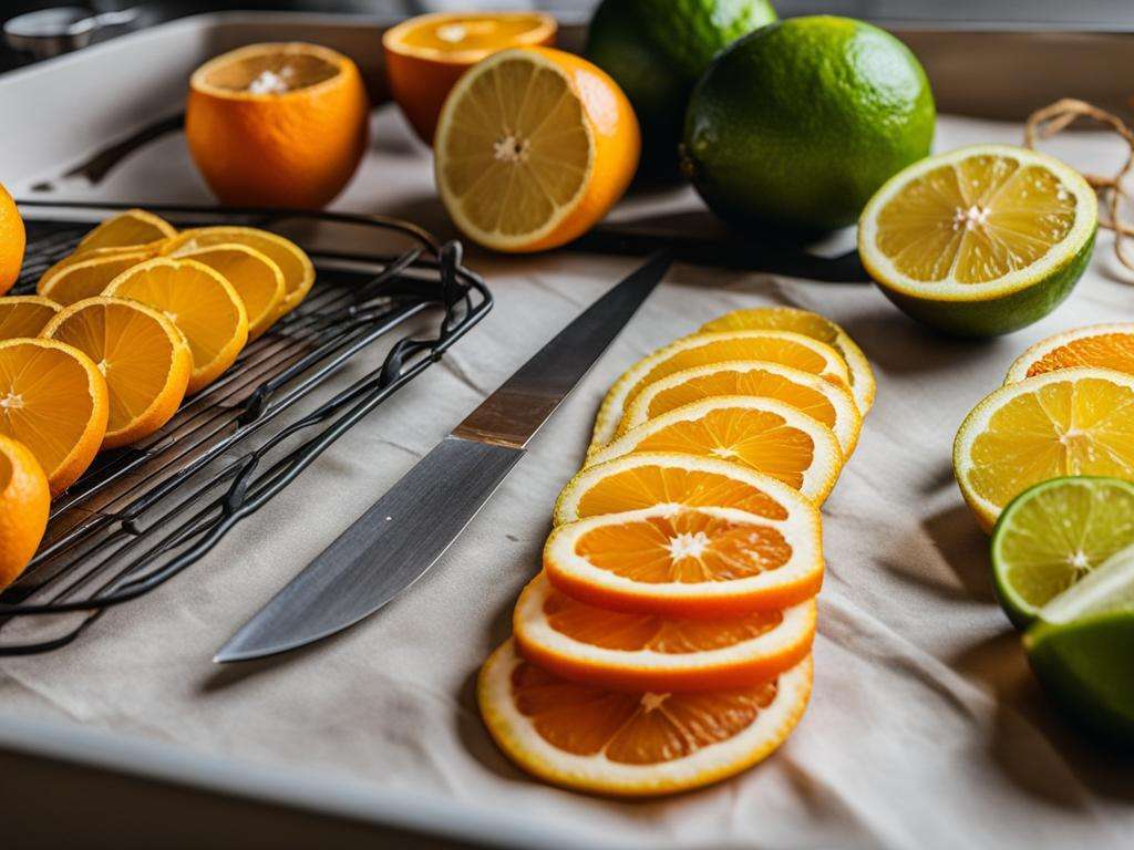 DIY dried citrus crafts
