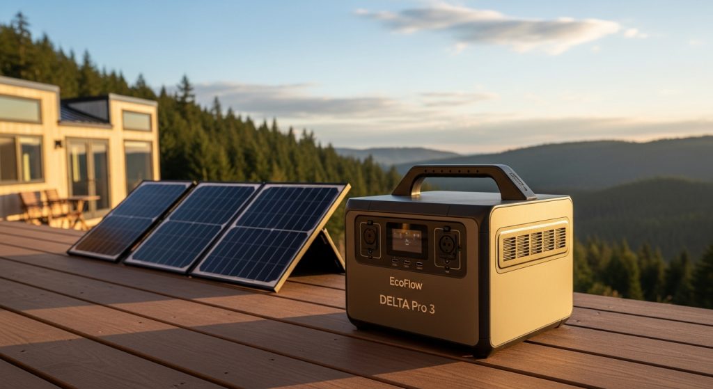 “EcoFlow DELTA Pro 3 portable power station for reliable off-grid living and home backup power”